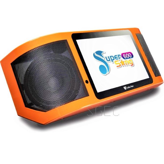 金嗓 Super Song 600 多媒體伴唱機 休閒攜帶型卡拉OK 全配版- 無聲控遙控器 公司貨